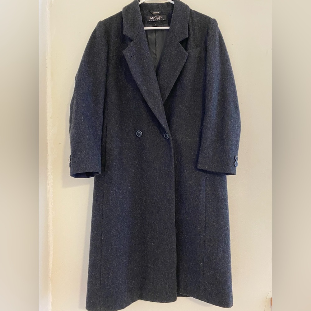Adolfo Classics 100% wool pea coat
